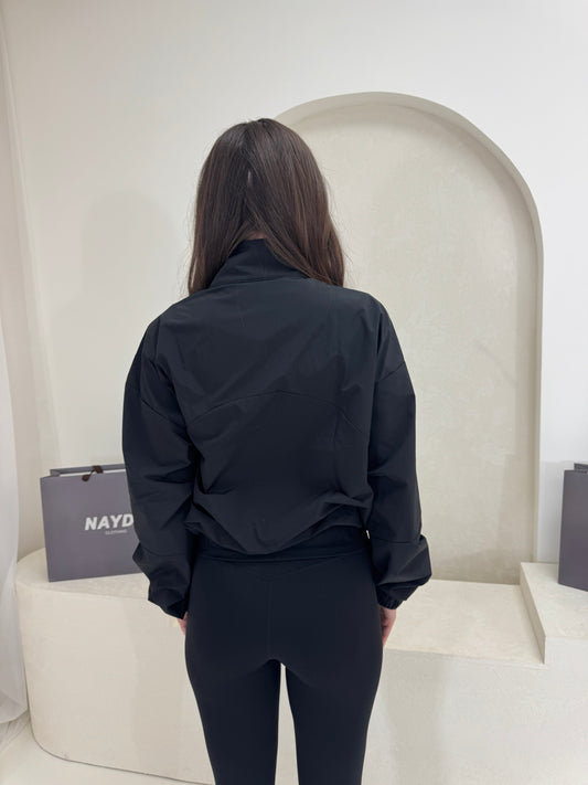 Black Windbreaker Jacket