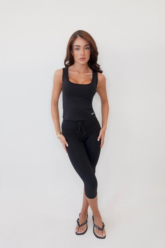 Luxury Capri Leggings - Black