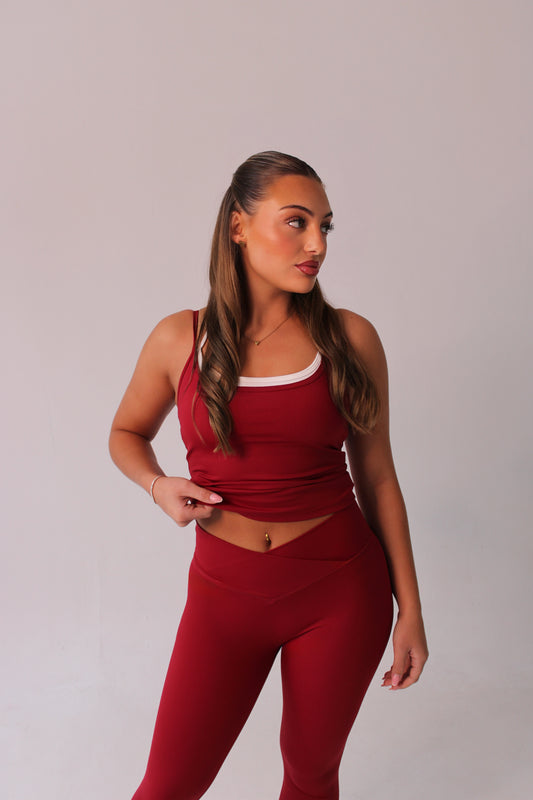 Cherry Red Leggings