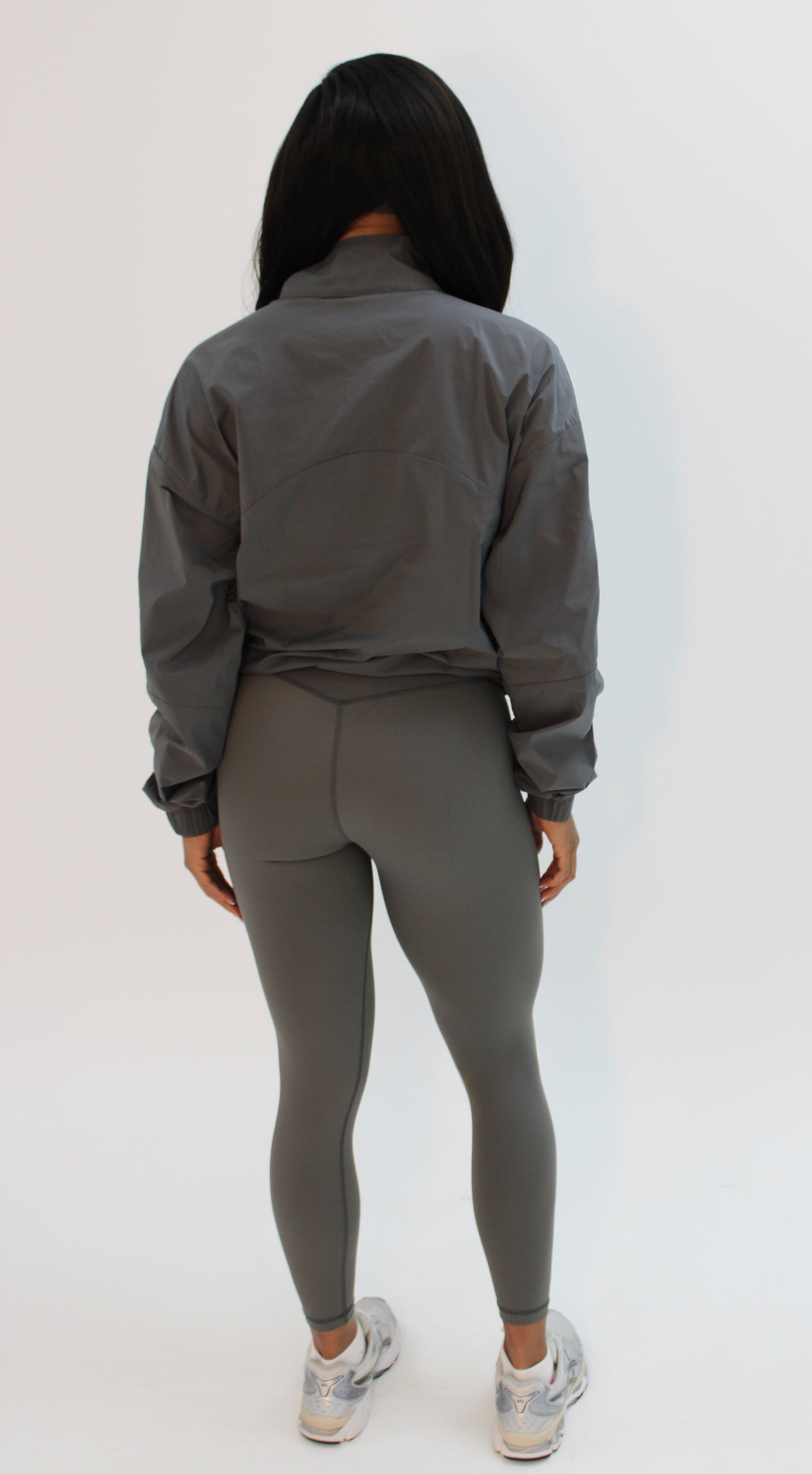 Grey Windbreaker Jacket