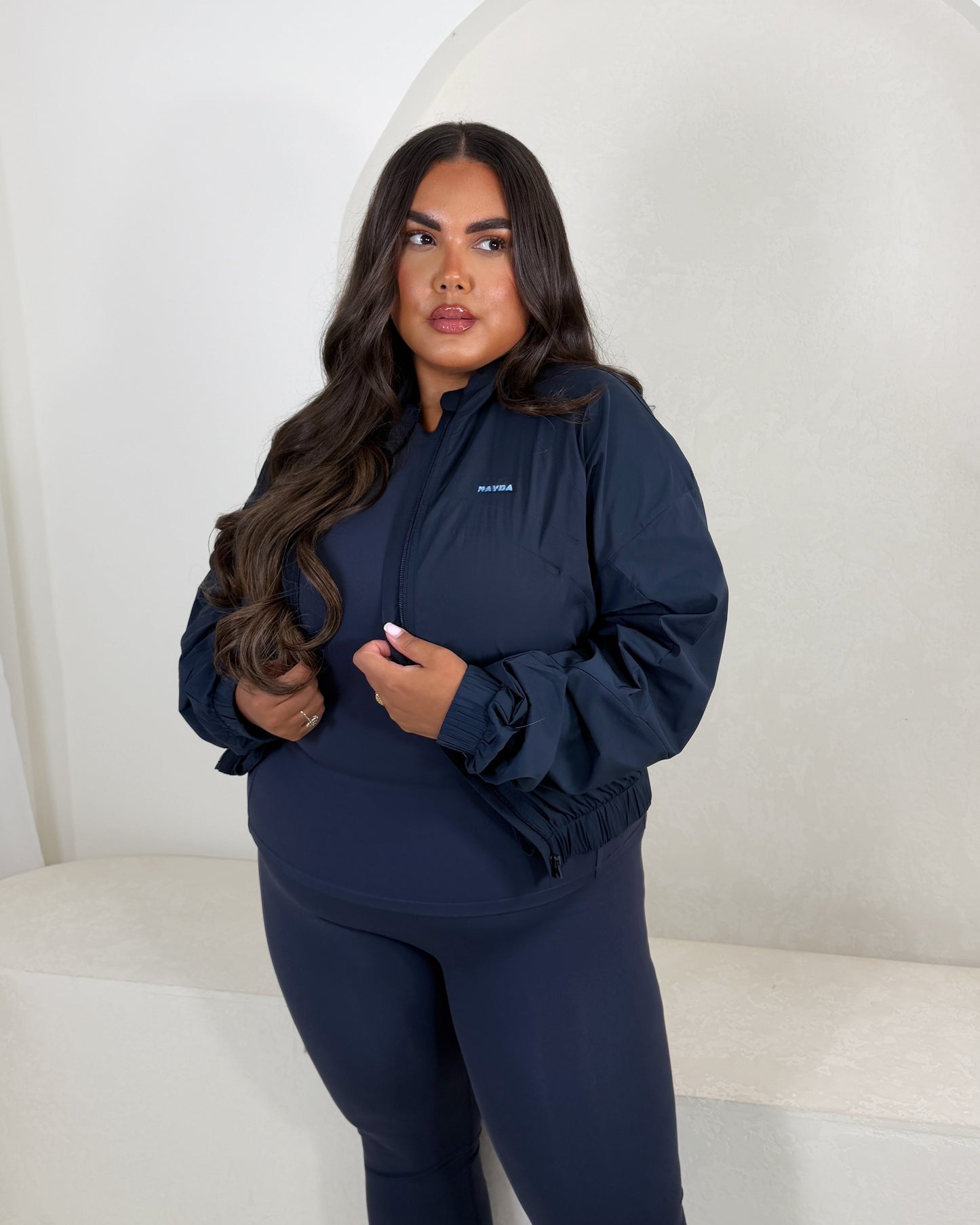 Navy Windbreaker Jacket