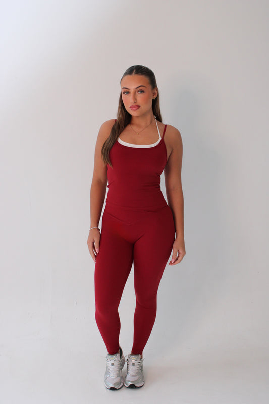 Cherry Red Leggings