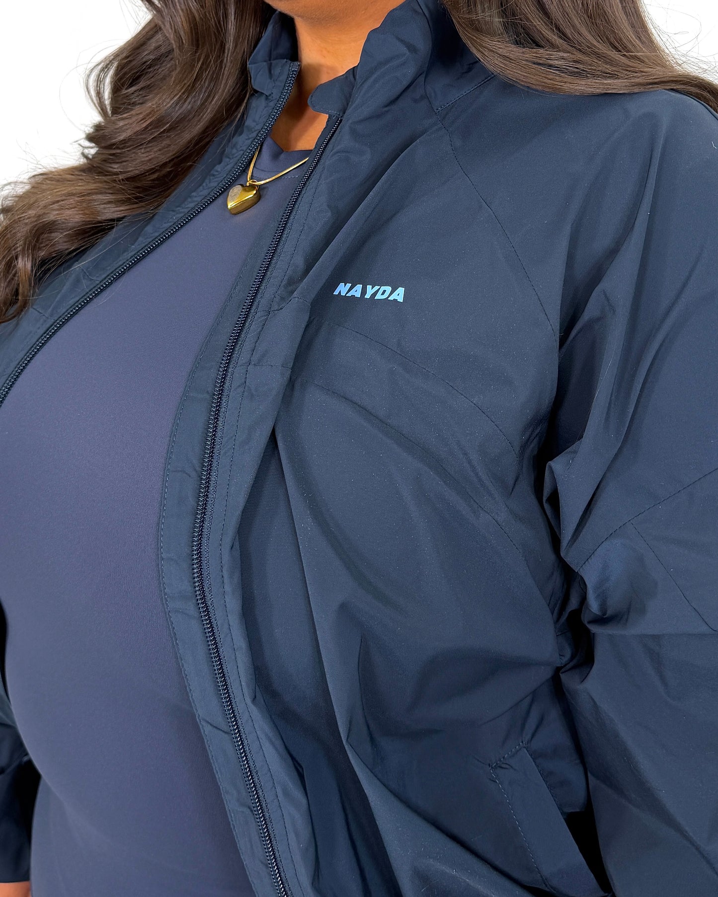Navy Windbreaker Jacket