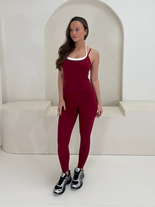 Cherry Red Leggings