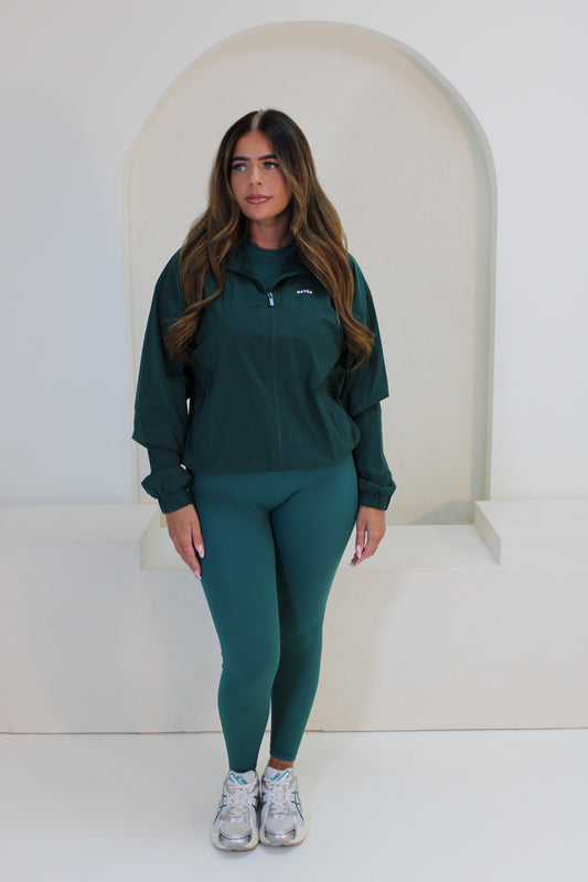 Forest Green Windbreaker Jacket