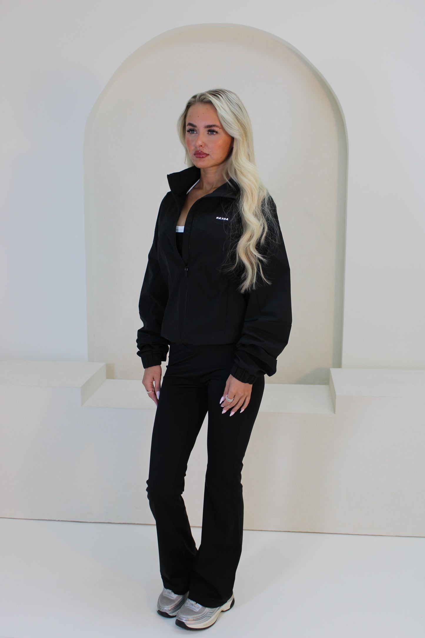 Black Windbreaker Jacket