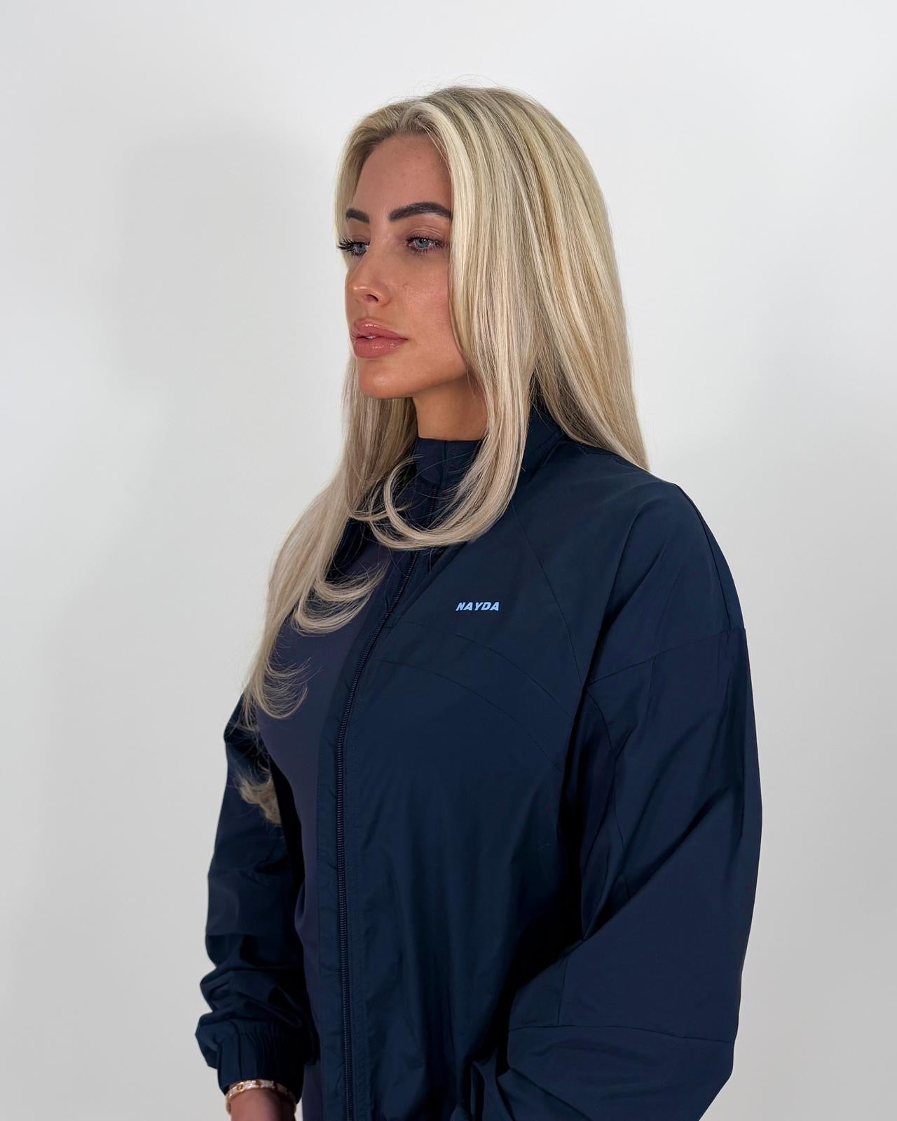 Navy Windbreaker Jacket