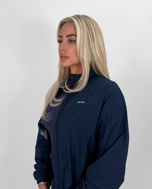 Navy Windbreaker Jacket