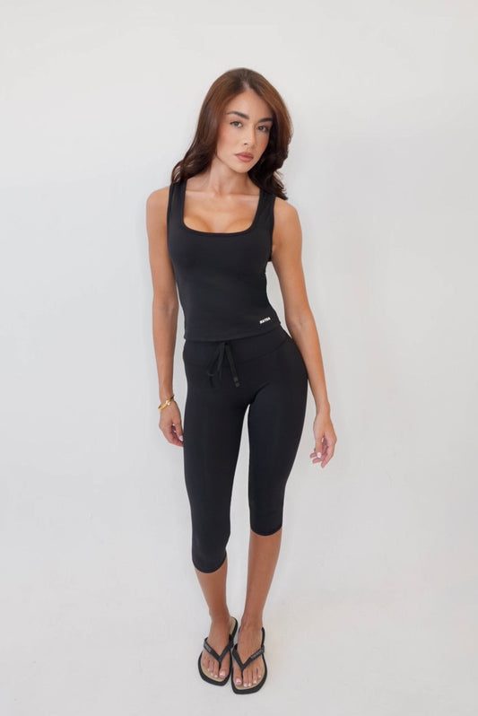 Luxury Capri Leggings - Black