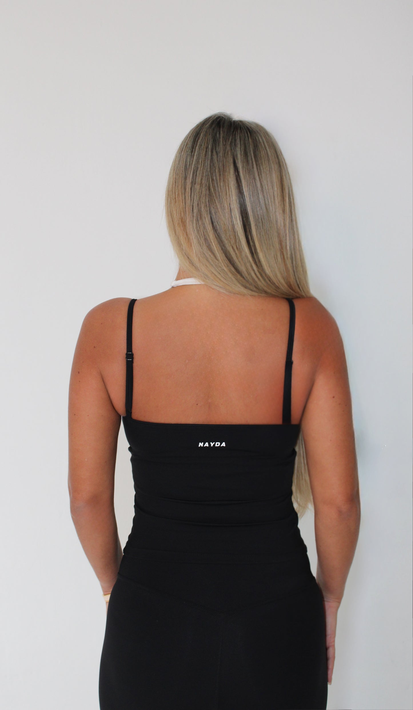 Black Double-Layered Vest Top