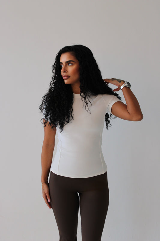 White Short Sleeve Top