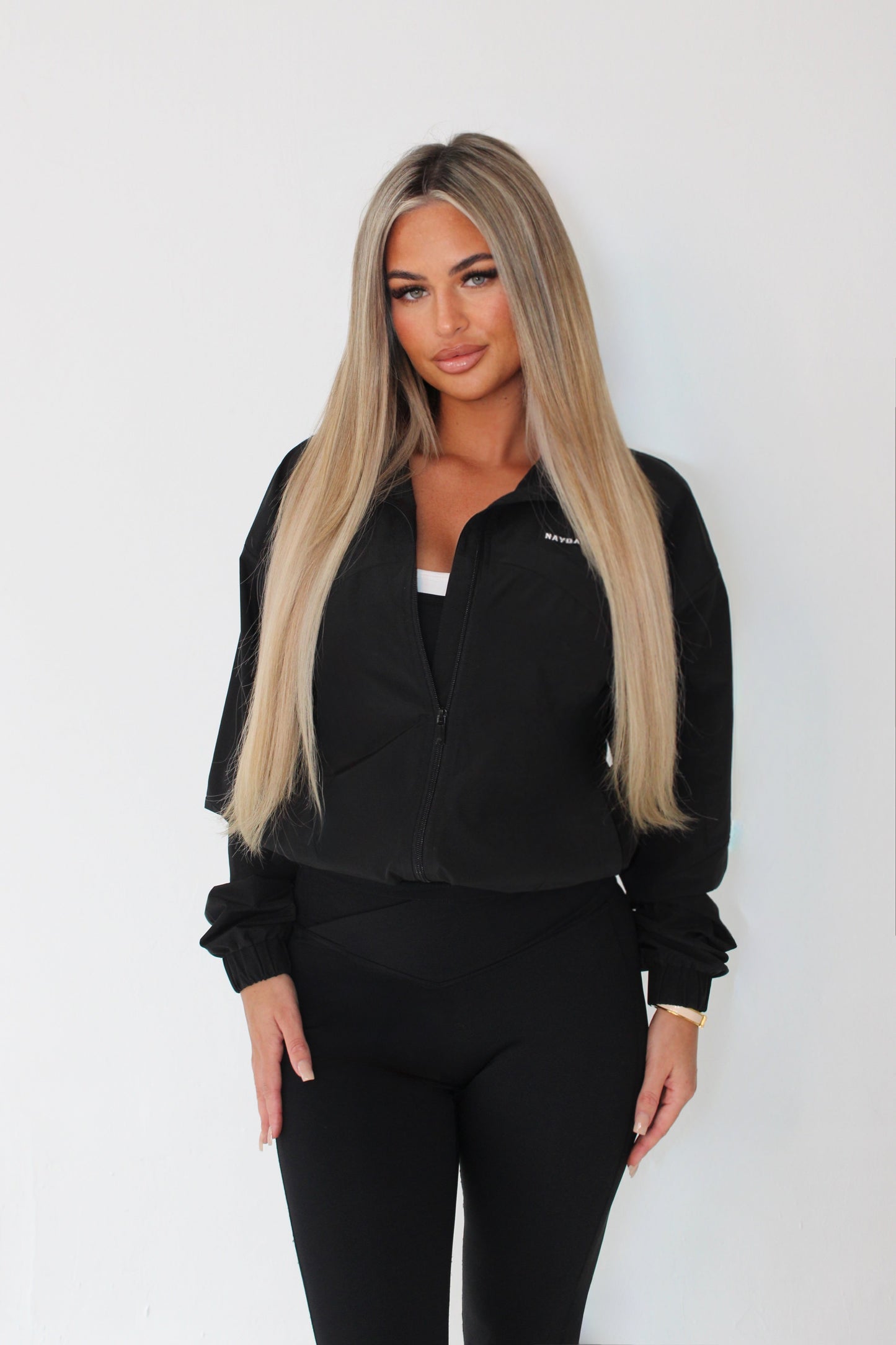 Black Windbreaker Jacket