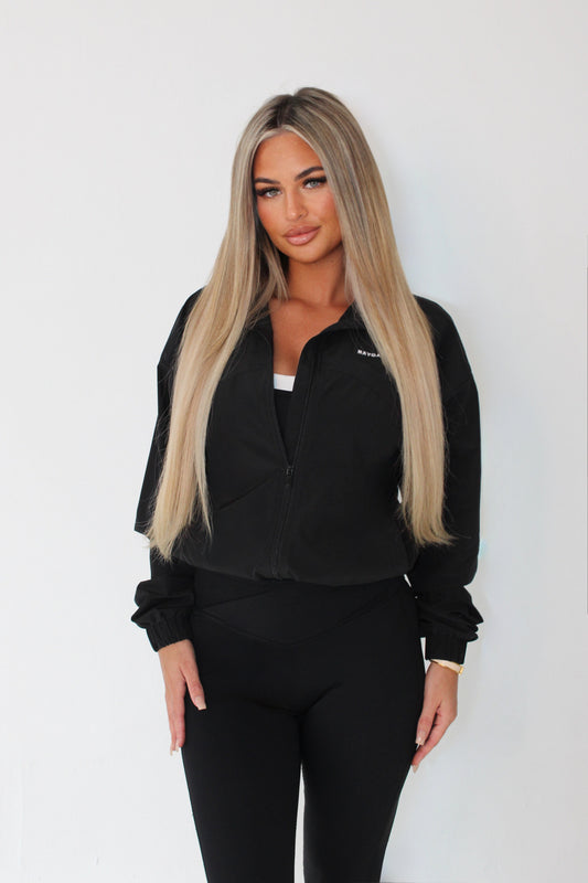 Black Windbreaker Jacket